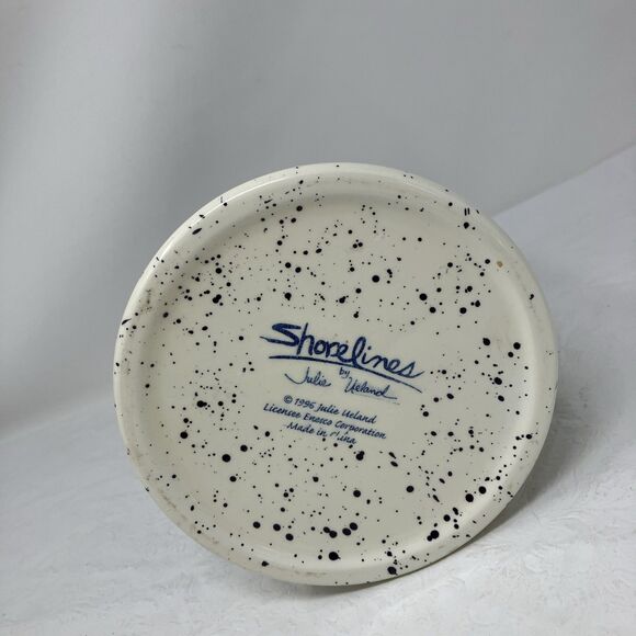 OTAGIRI SHORELINES BY JULIE UELAND 8.5" Earthenware Pitcher Fish ENESCO 1996 - Picture 5 of 15